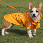 Waterproof Windproof Rainproof Reflective Design Poncho Pu Dog Clothes