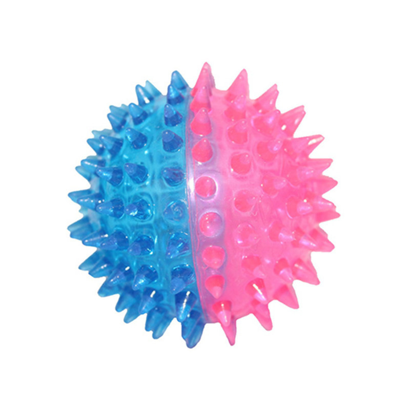 7cm TPR Dog Indestructible Squeaky Ball Toy Non Toxic